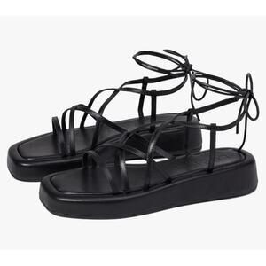 Loeffler Randall Black Strappy Sandals